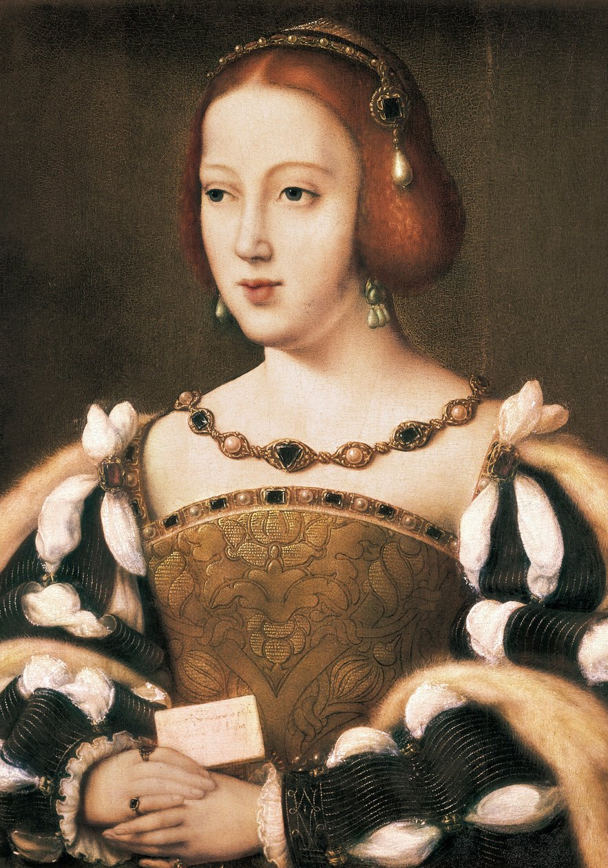 Portrett av Eleanor av Østerrike (olje på tre) av Joos van Cleve