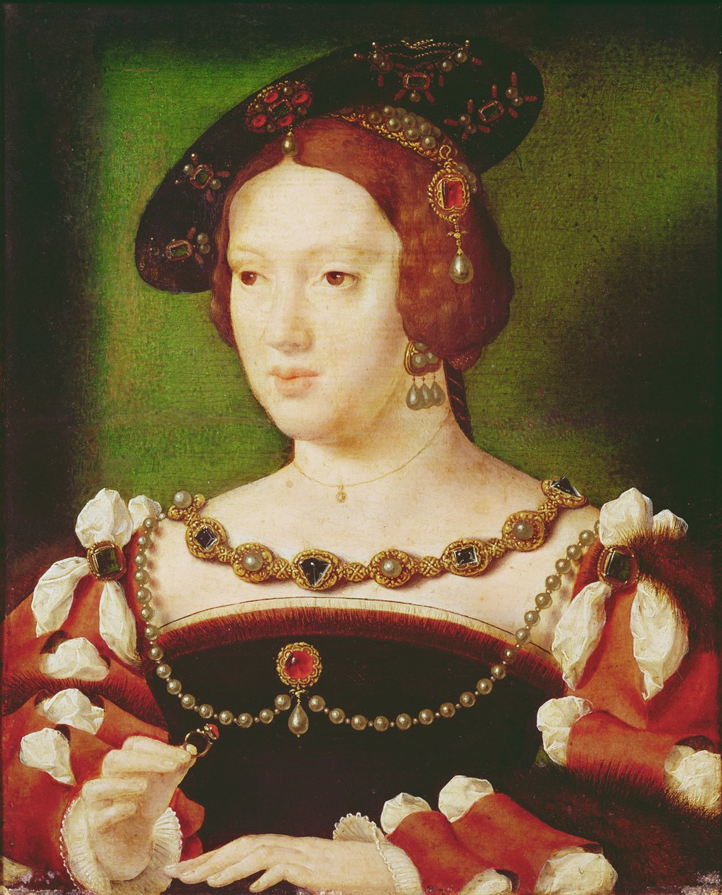Portrett av Eleanor av Hapsbourg (1498-1558) av Joos van Cleve