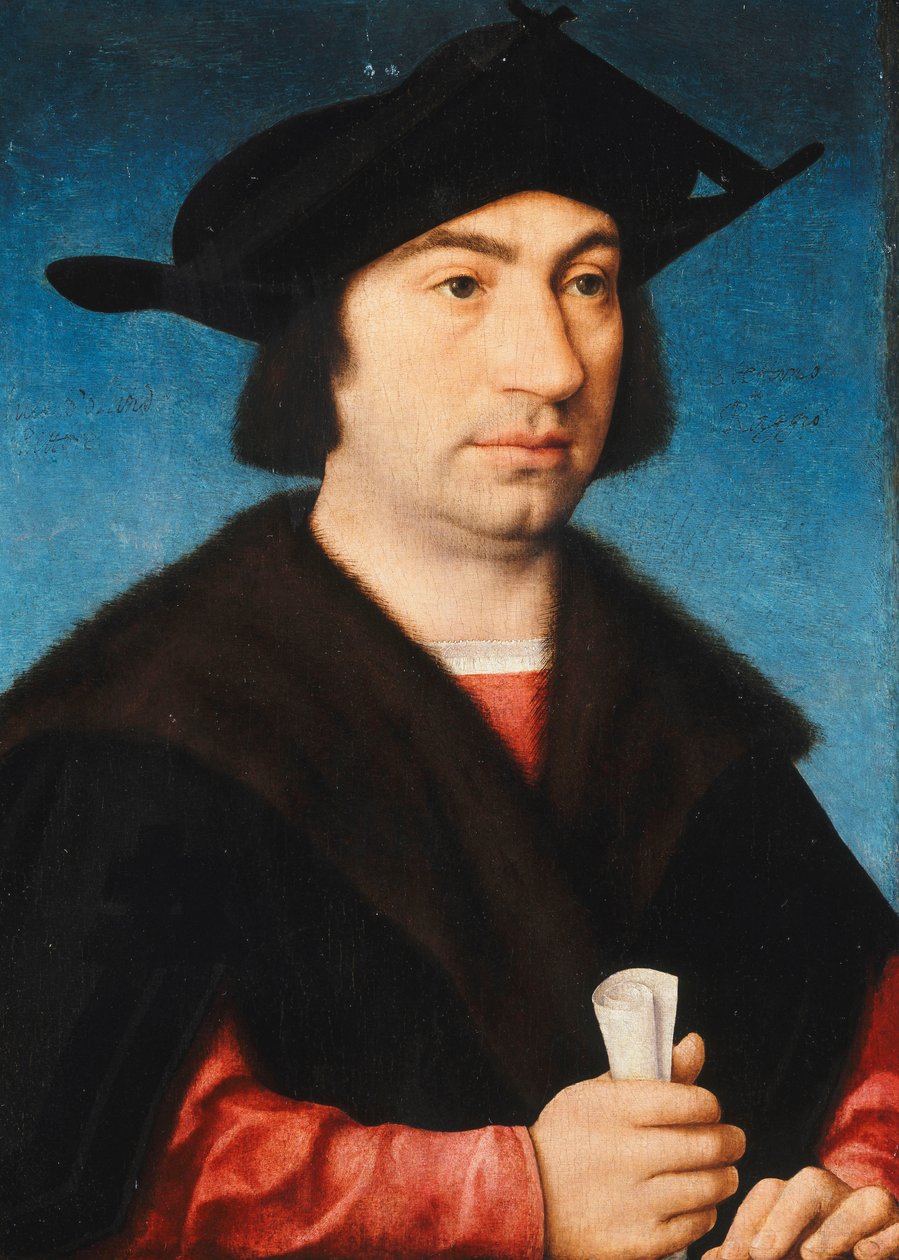 Portrett av Stefano Raggio, halvlang, av Joos van Cleve
