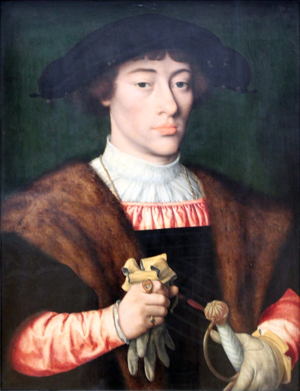 Portrett av en ung mann av Joos van Cleve
