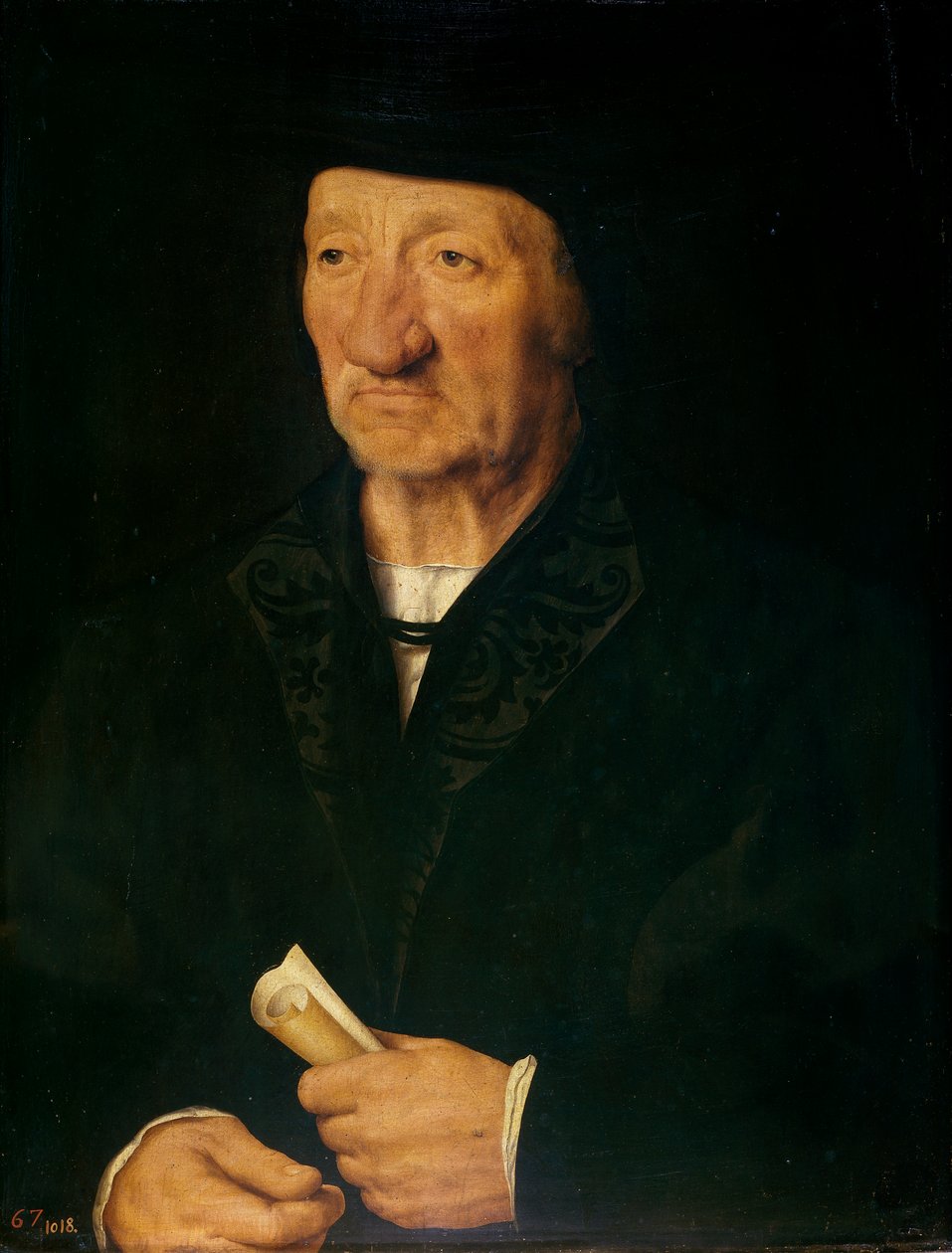 Portrett av en gammel mann, 1525-7 av Joos van Cleve