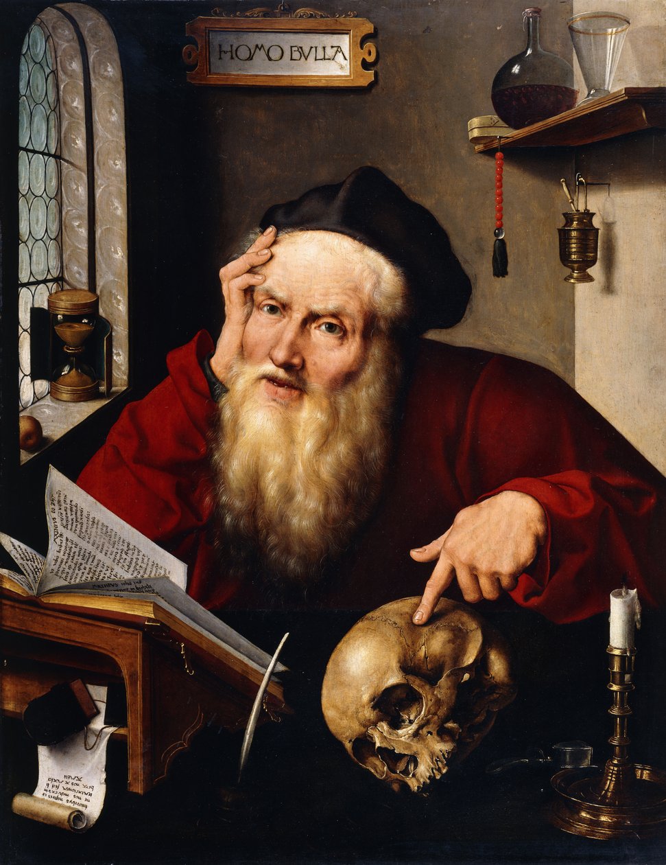 Den hellige Hieronymus i hans studie, av Joos van Cleve