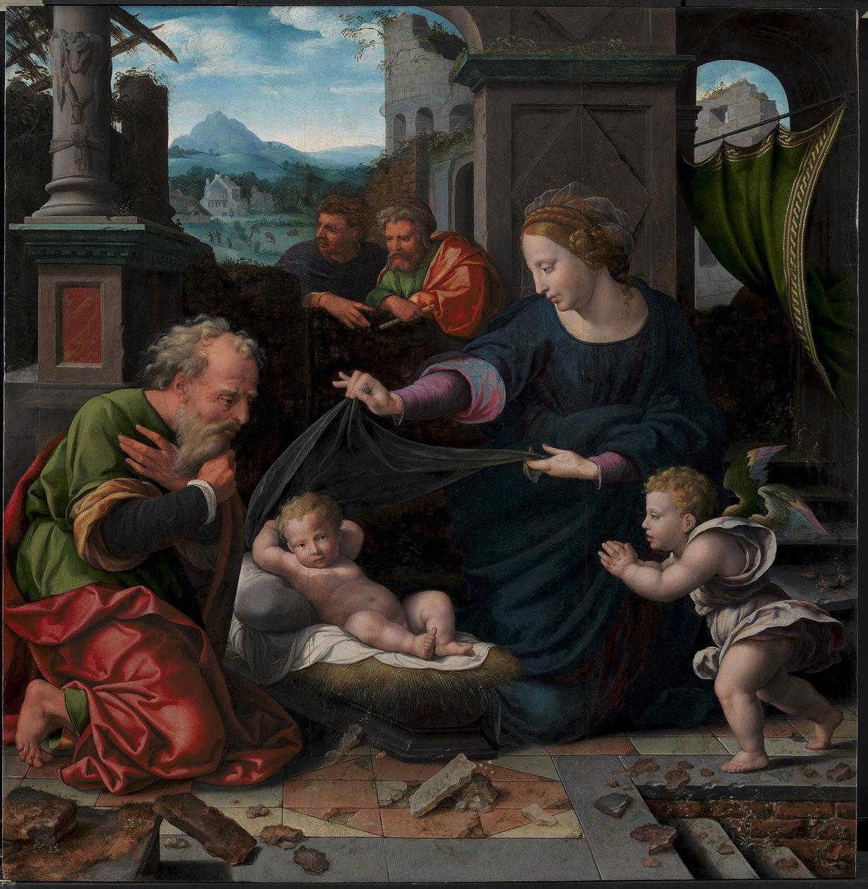 Den hellige familie av Joos van Cleve