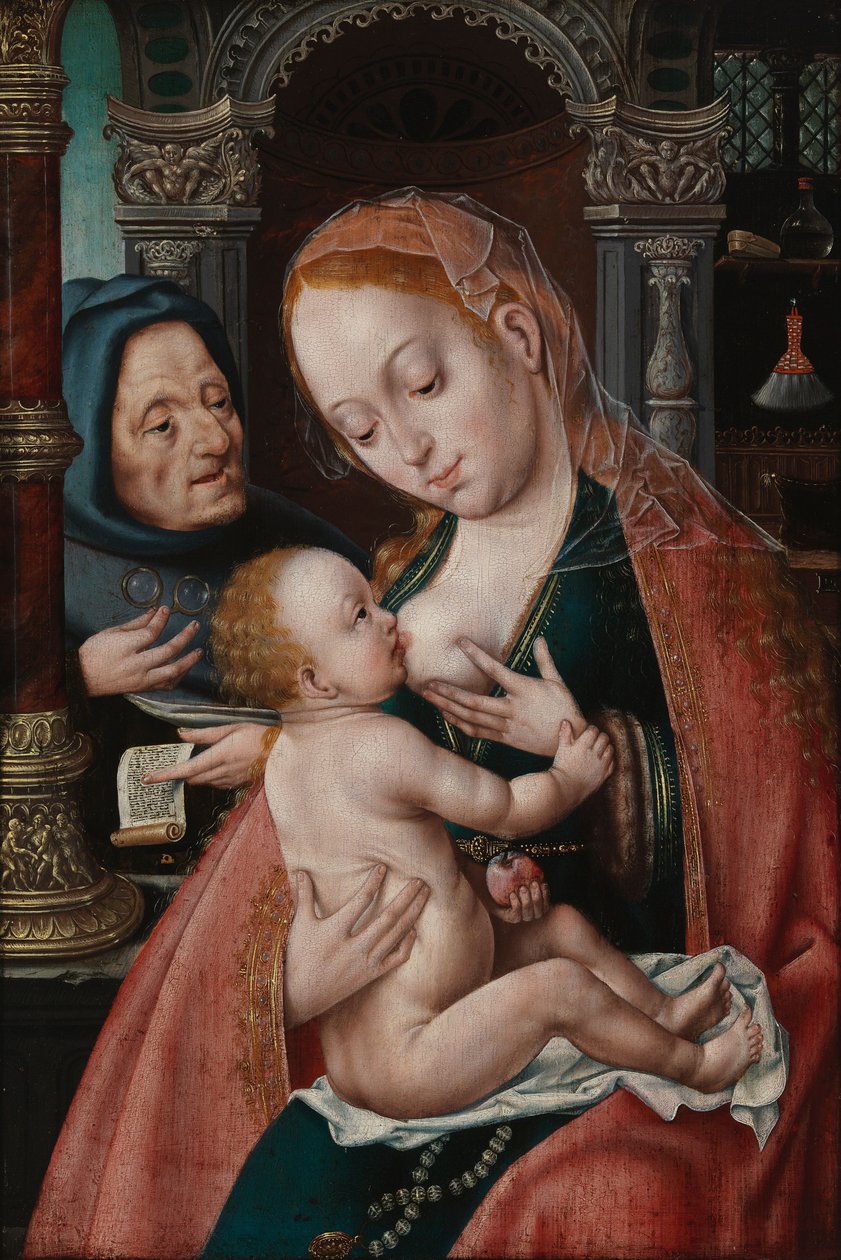 Den hellige familie av Joos van Cleve