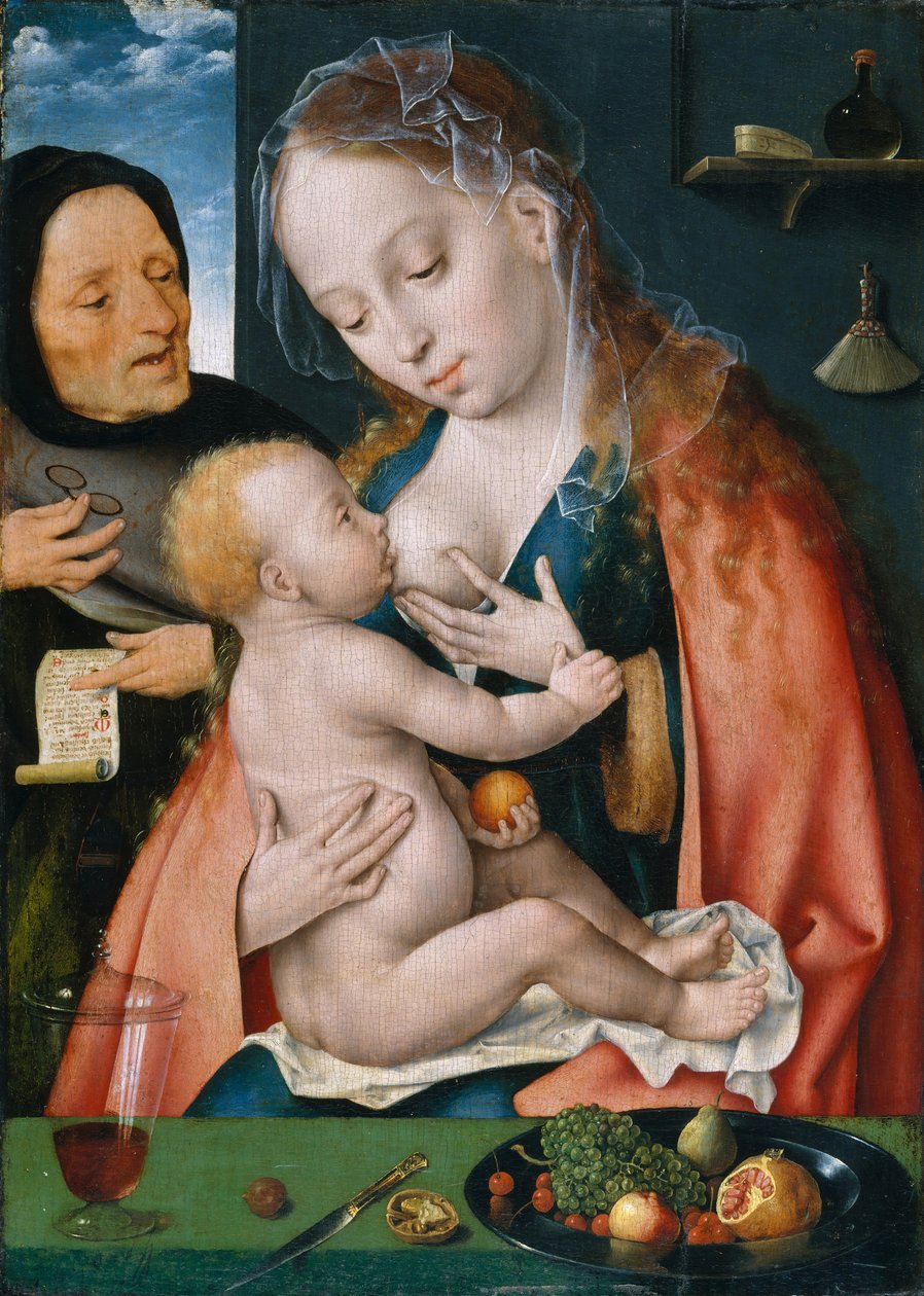 Den hellige familie, ca. 1512-13. av Joos van Cleve