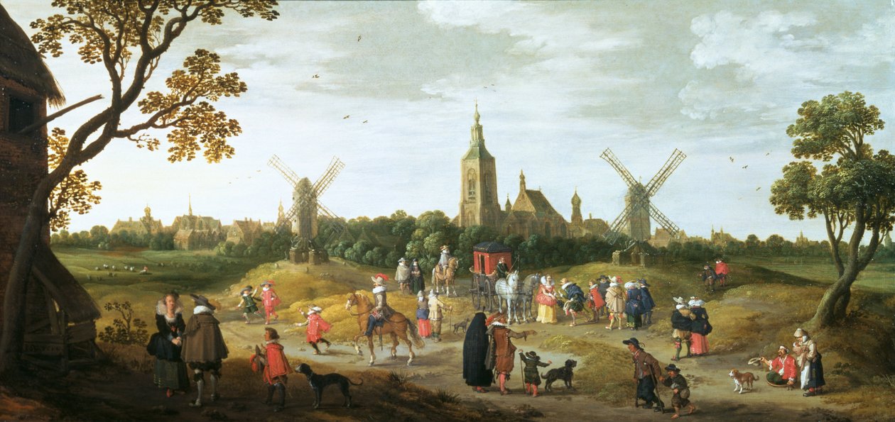 Sommer, 1624 (panel) (par 81007) av Joost Cornelisz. Droochsloot