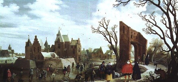 Winter, 1624 (panel) (par 81006) av Joost Cornelisz. Droochsloot