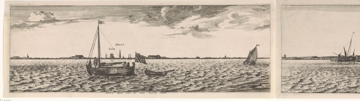 Utsikt over nordsiden av Maas Postkort (serietittel) av Joost van Geel
