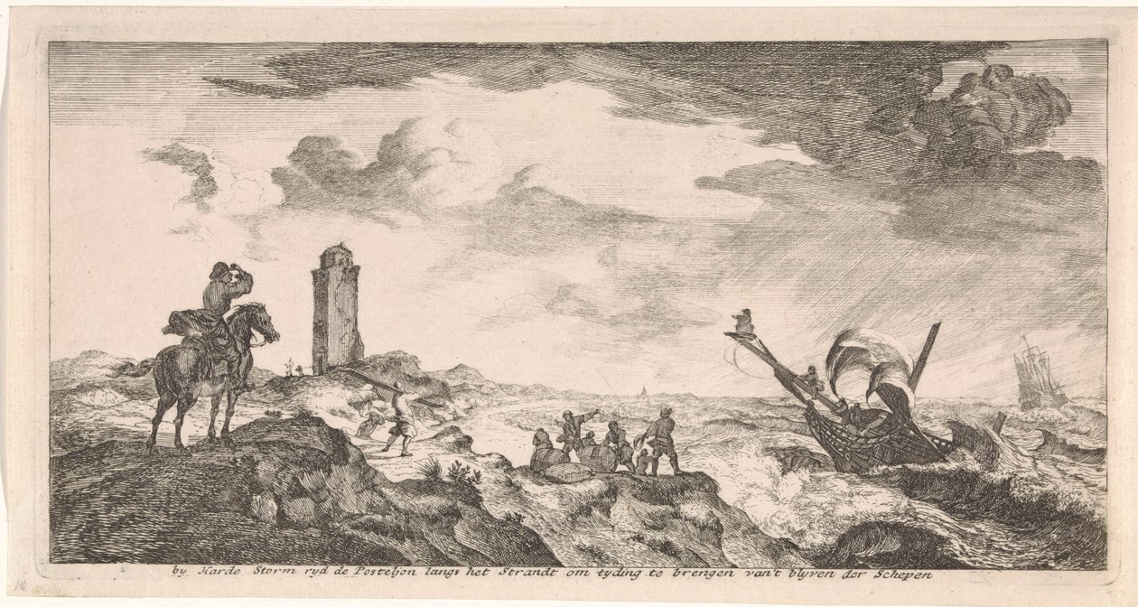 Storm på havet Postkort (serietittel) av Joost van Geel