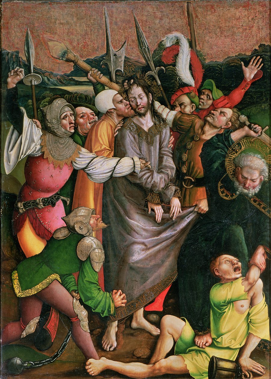 Kristus arrestert i Getsemane hage (panel) av Jorg I Breu