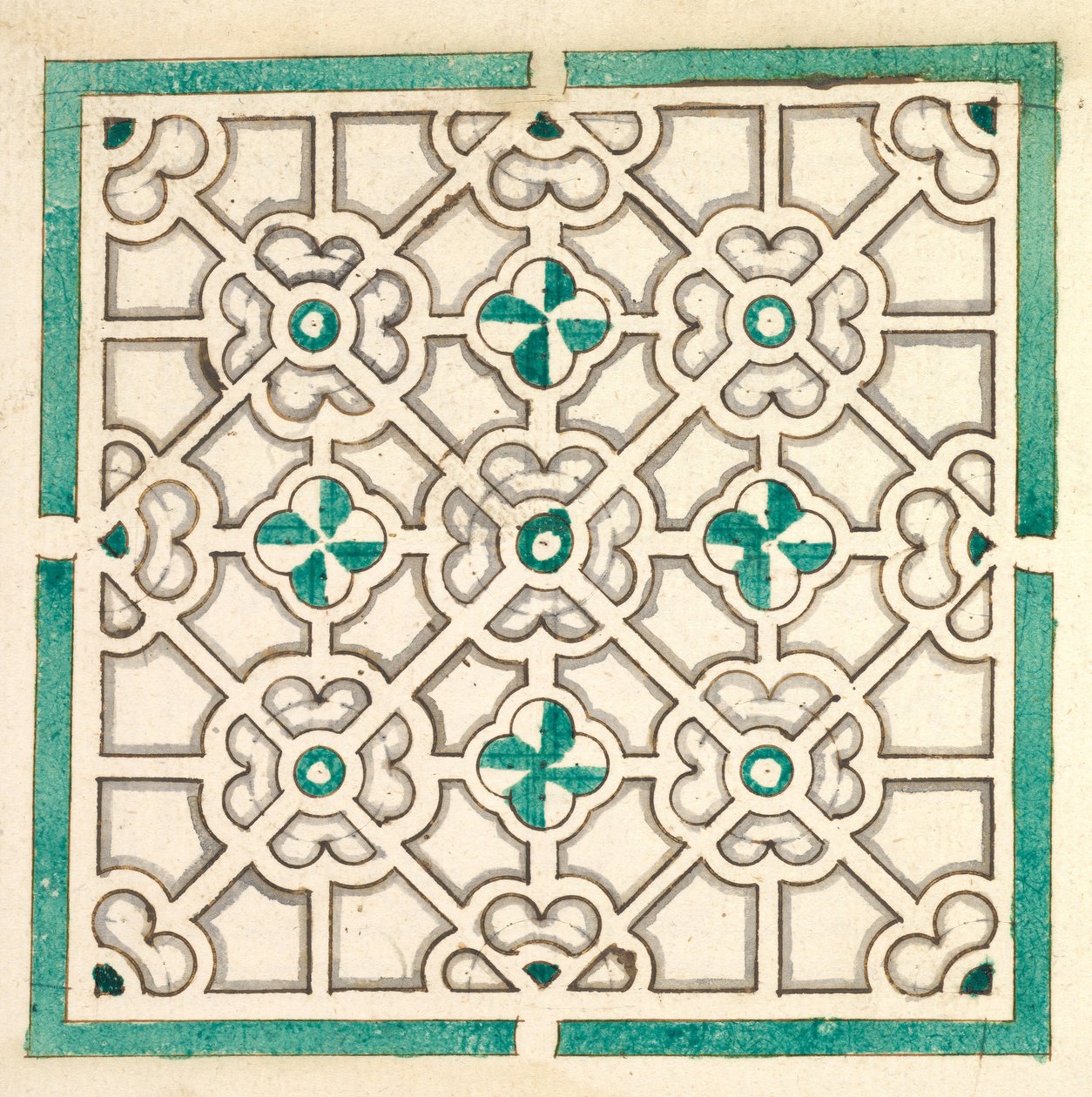 Layout for en hage med blomsterformede blomsterbed, 1600-tallet. av Jorg Rurfinger