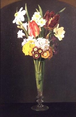 Vase med blomster av Jorgan Roed