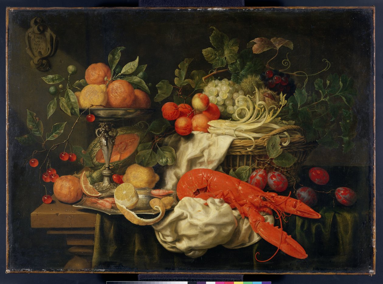 Stilleben med hummer, 1660 av Joris van Son