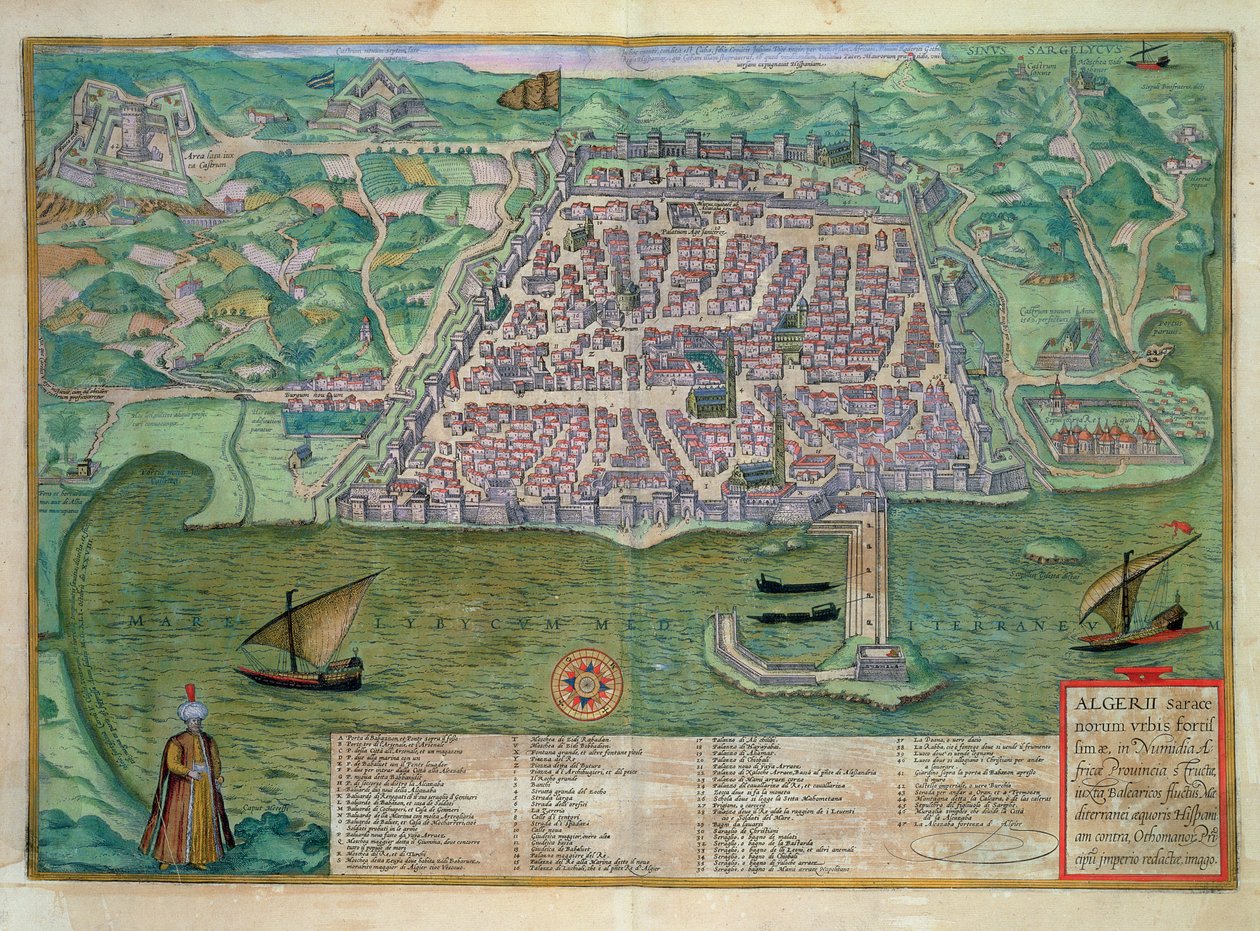 Kart over Alger, fra 