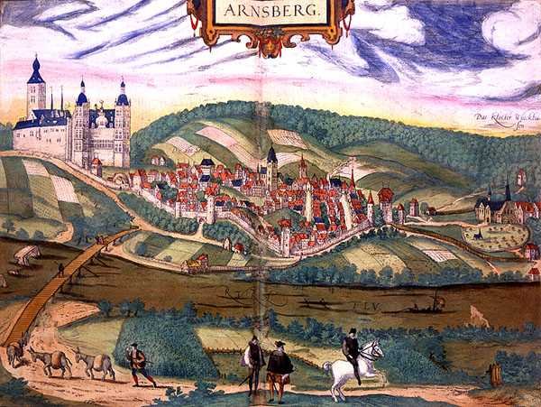 Kart over Arnsberg, fra 