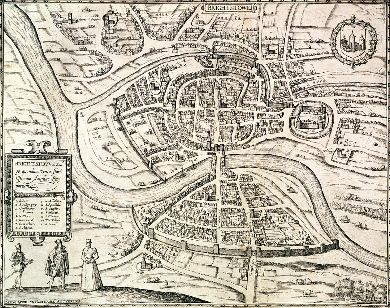 Kart over Bristol, fra 