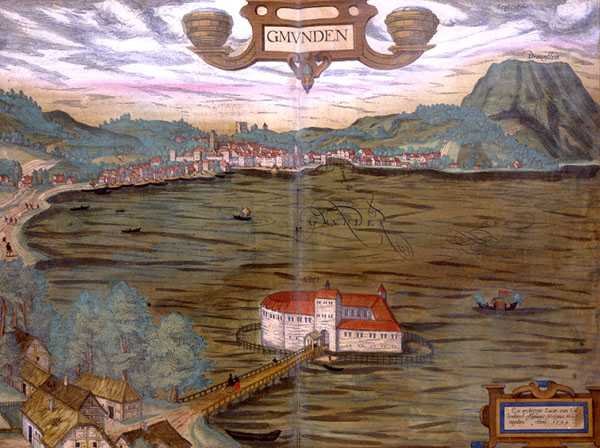 Kart over Gmunden, fra 