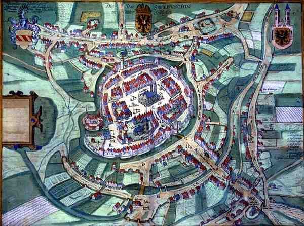 Kart over Schleiden, fra 