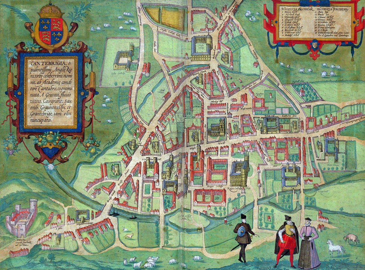 Kart over Cambridge, fra 