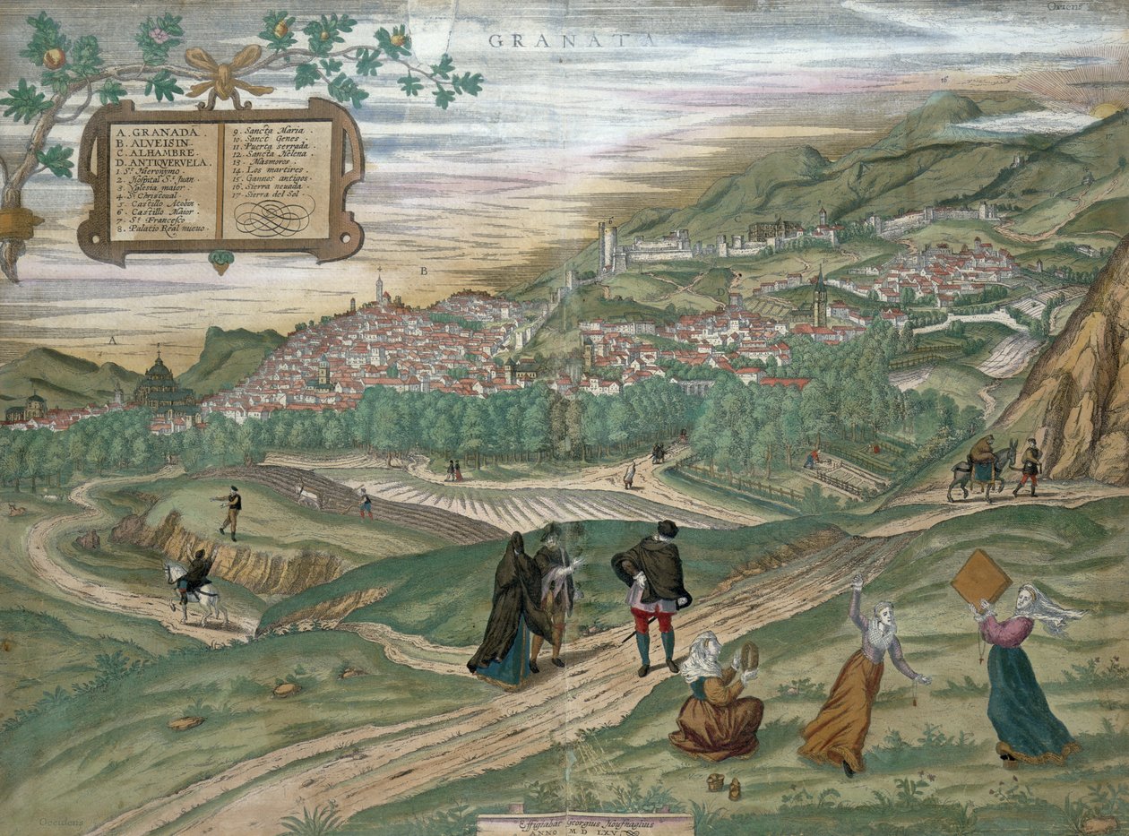 Kart over Granada, fra 