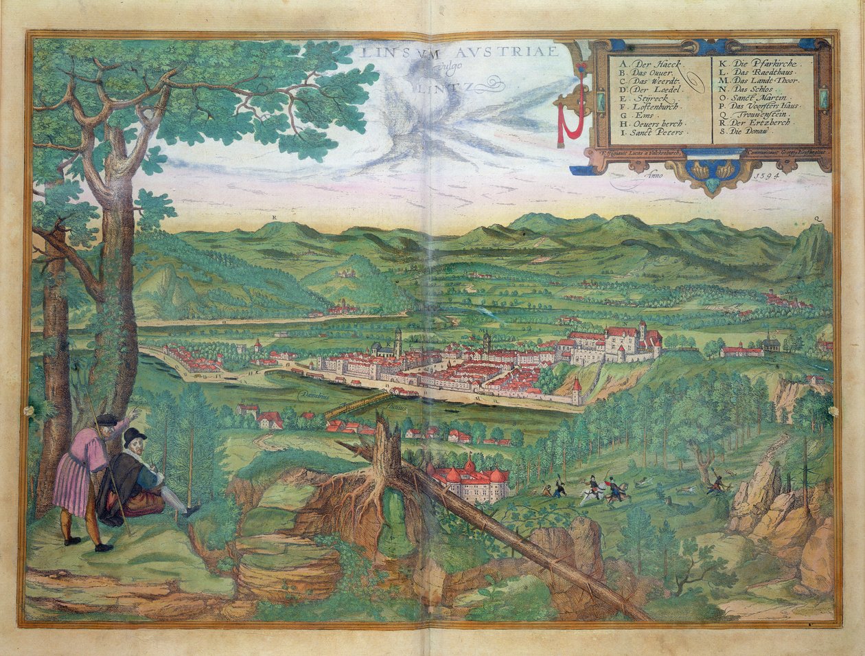 Kart over Linz, fra 