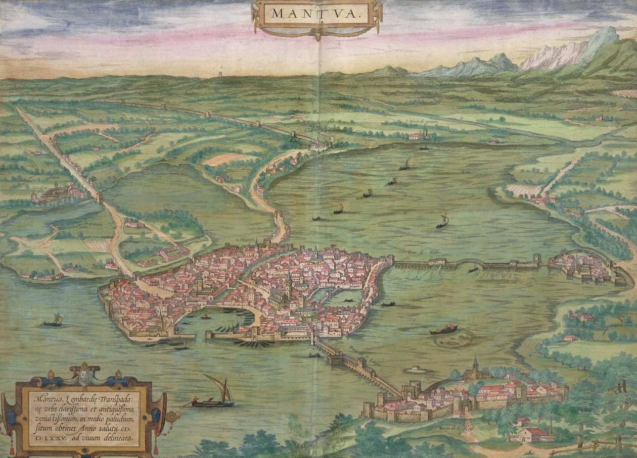Kart over Mantua, fra 