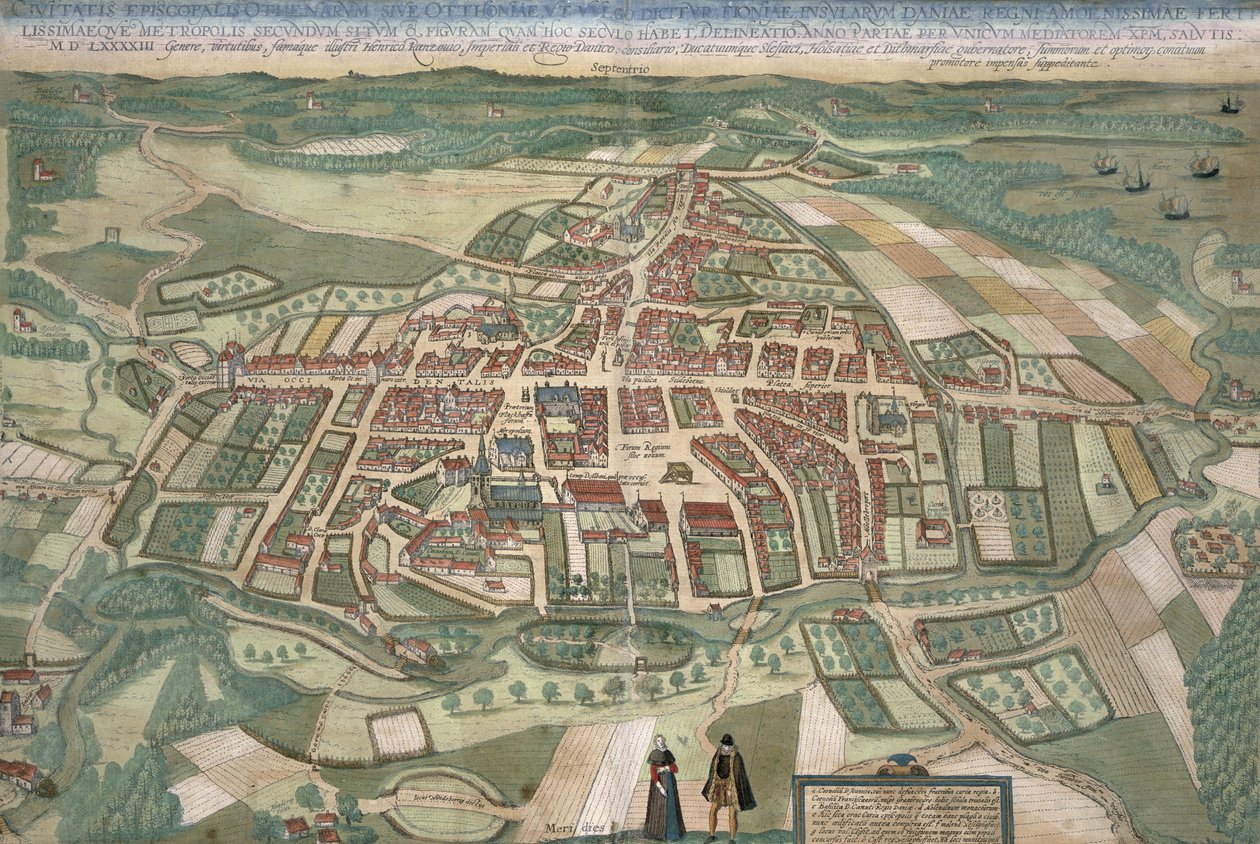 Kart over Odense, fra 