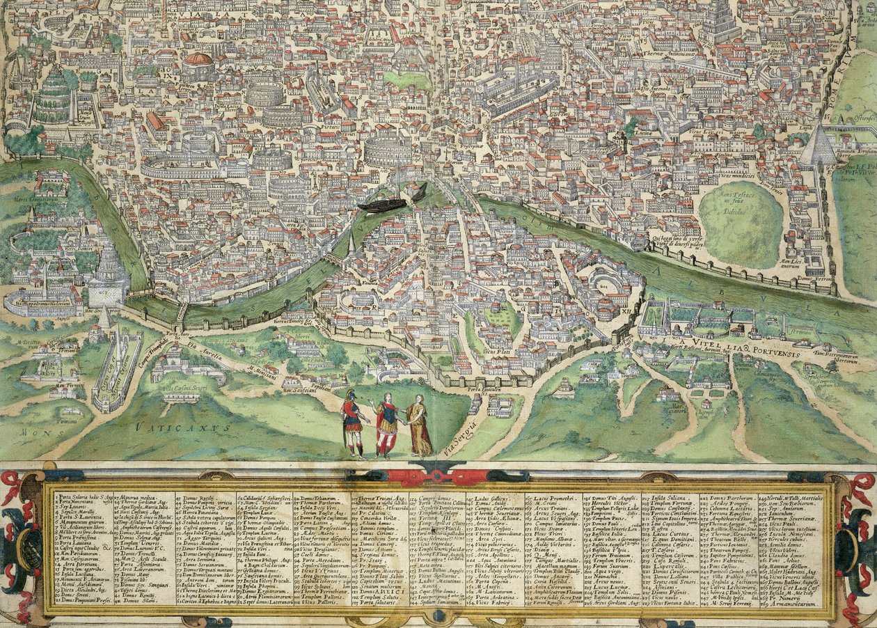 Kart over Roma, fra 