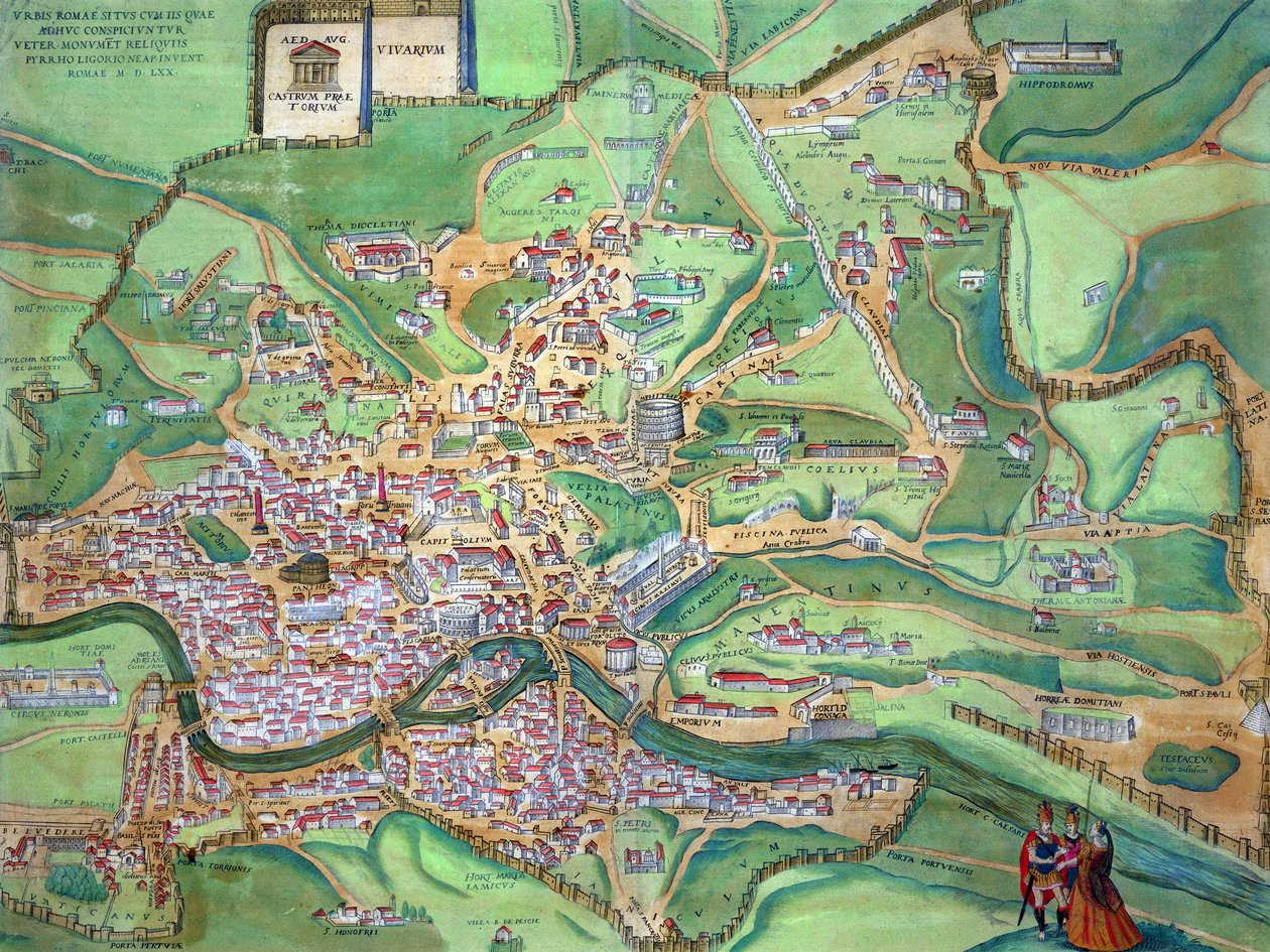 Kart over Roma, fra 
