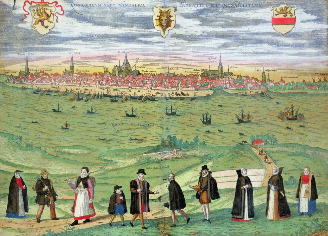 Kart over Rostock, fra 