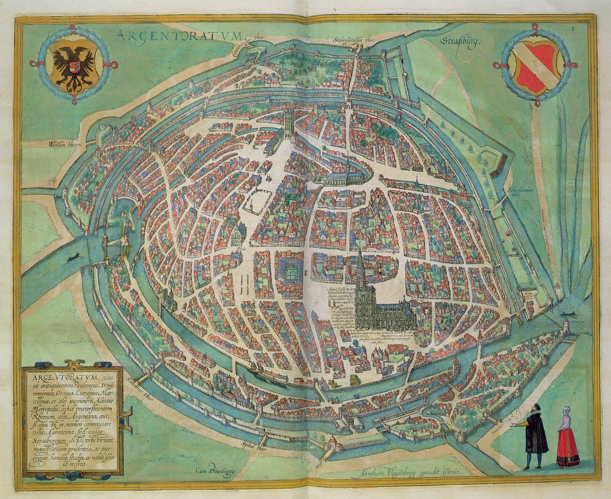 Kart over Strasbourg, fra 