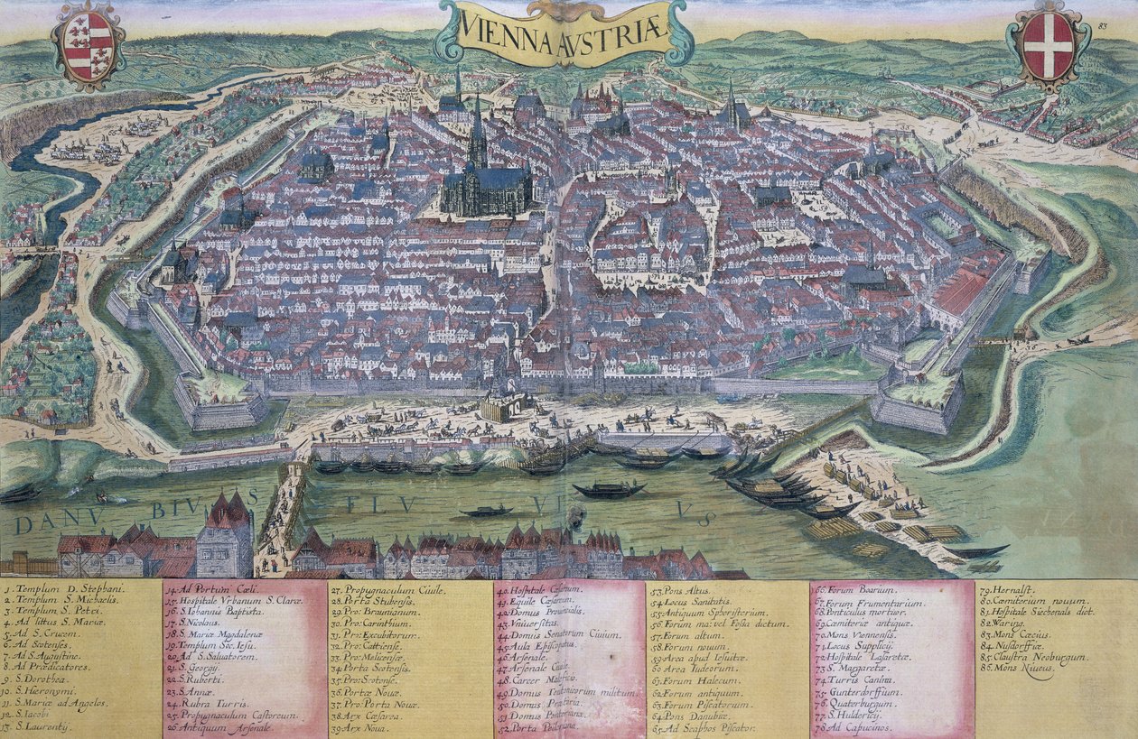 Kart over Wien, fra 