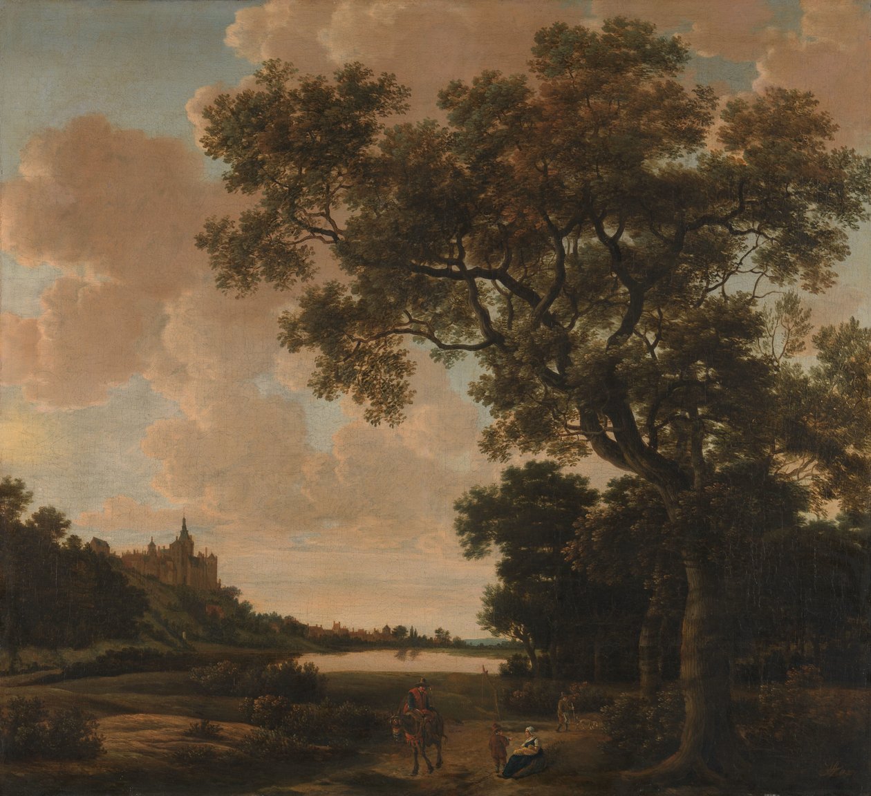 Landskap med Schwanenburg, Cleves av Joris van der Haagen
