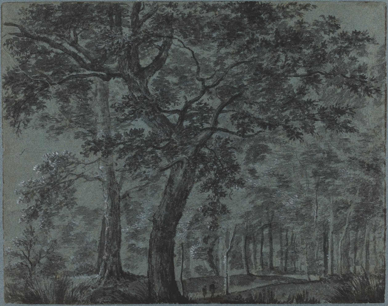 Woods at Night med reisende av Joris van der Haagen
