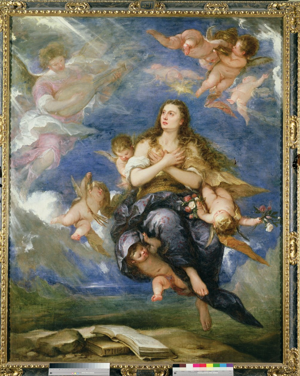 Maria Magdalenas himmelfart av José Antolínez