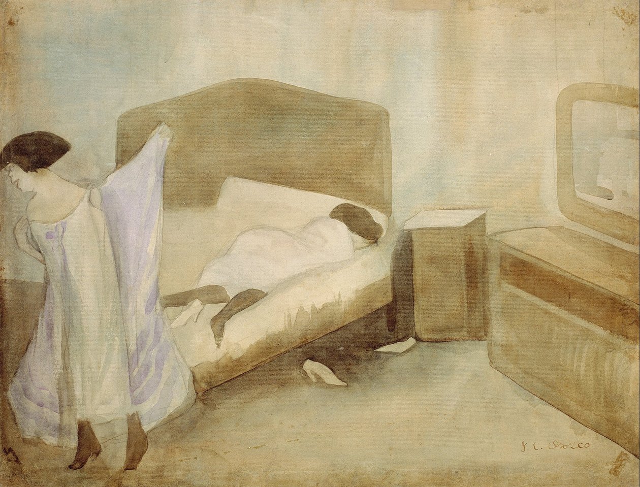 Soverommet av José Clemente Orozco