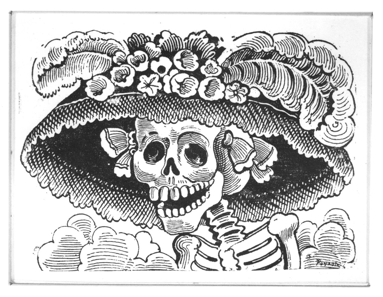 'La Calavera de la Catrina', 1913 (sinketsing) av José Guadalupe Posada
