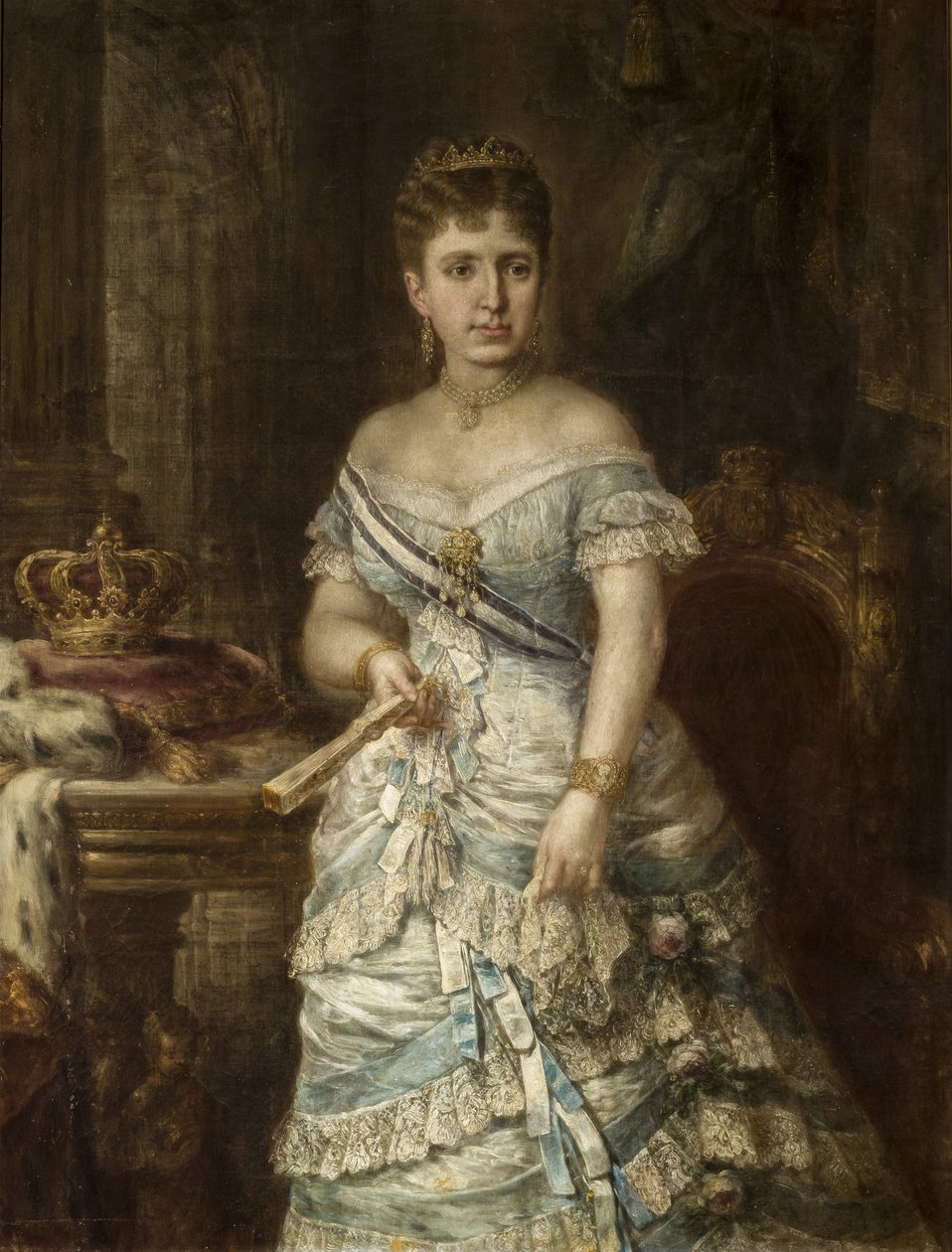Dronning Maria de las Mercedes de Orleans av José María Romero y López
