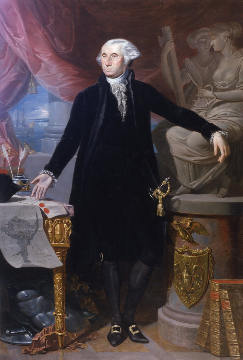 Retrato de George Washington av José Perovani