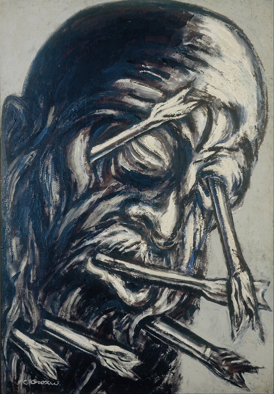 Head Pierced with Arrows, fra Los teules-serien av José Clemente Orozco