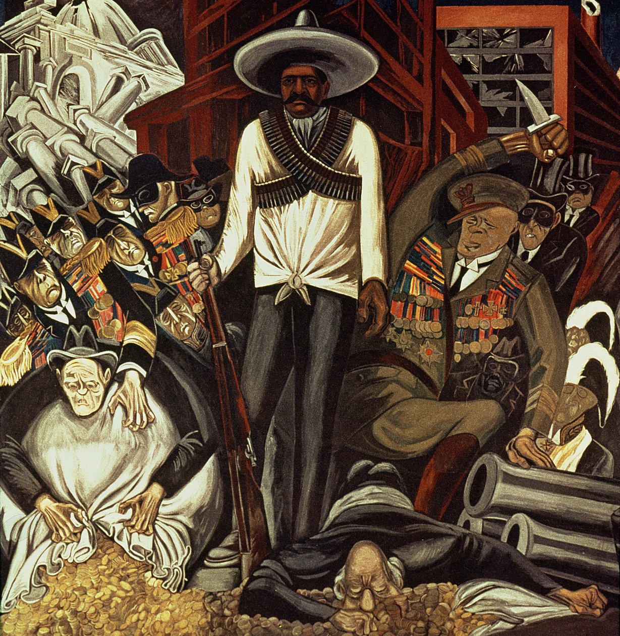 Hispanic-America, fra The Epic of American Civilization av José Clemente Orozco