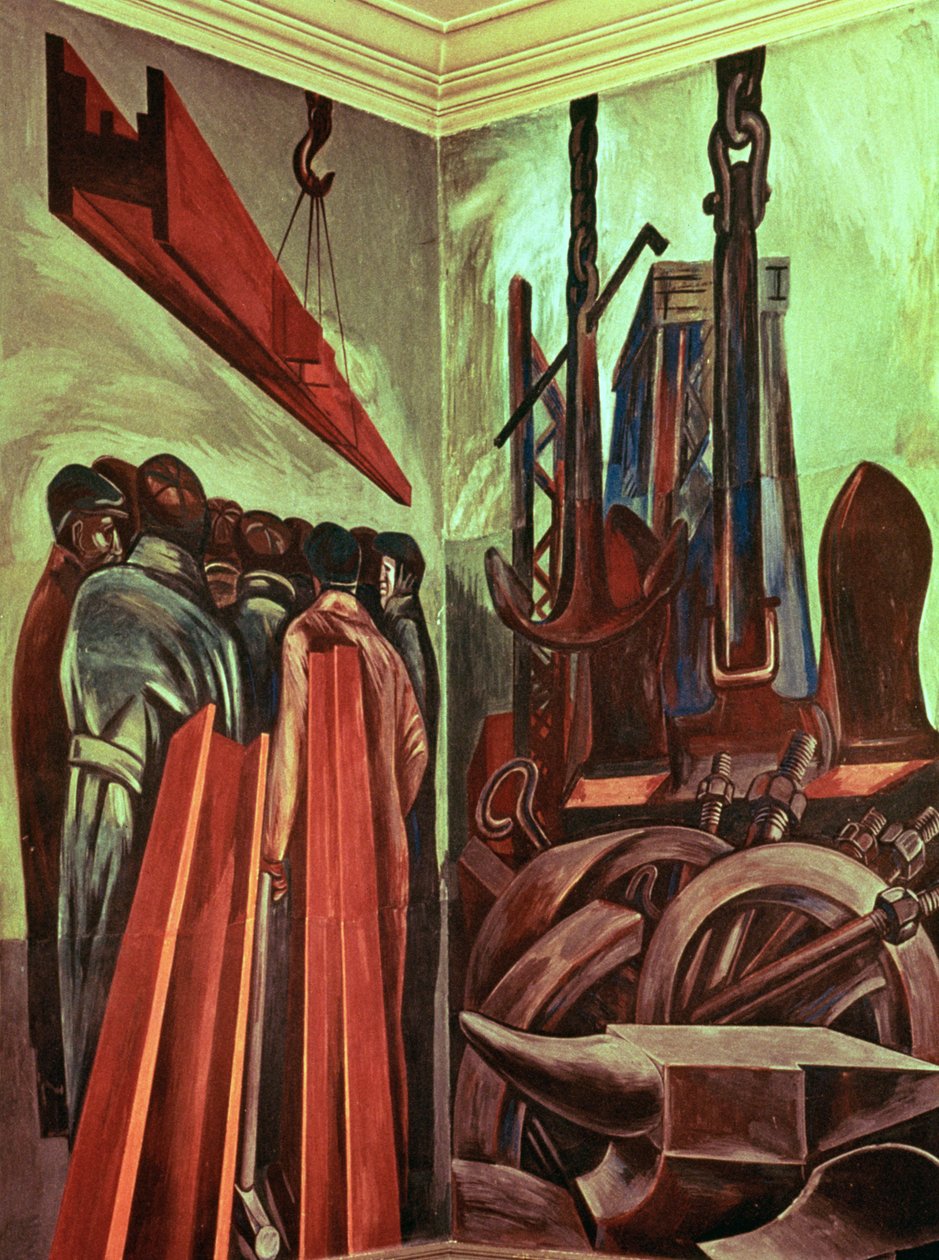 Modern Industrial Man II, fra The Epic of American Civilization av José Clemente Orozco