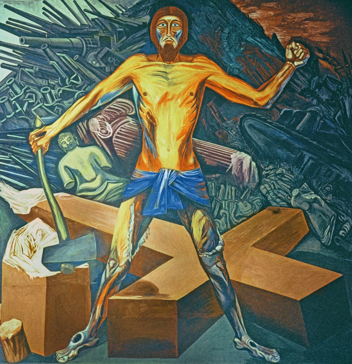 Modern Migration of the Spirit, fra The Epic of American Civilization av José Clemente Orozco