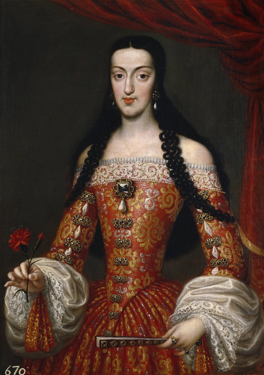 Marie Louise av Orléans 1662-1689, dronning av Spania, ca 1679 av José García Hidalgo