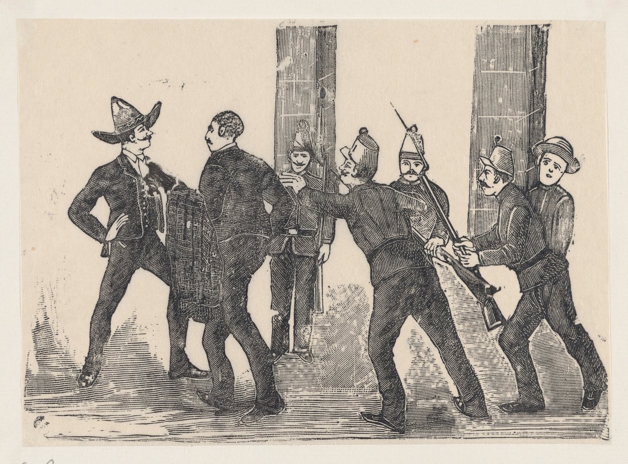 Henrettelse av Jesus Bruno Martinez, 1892., 1892. av José Guadalupe Posada