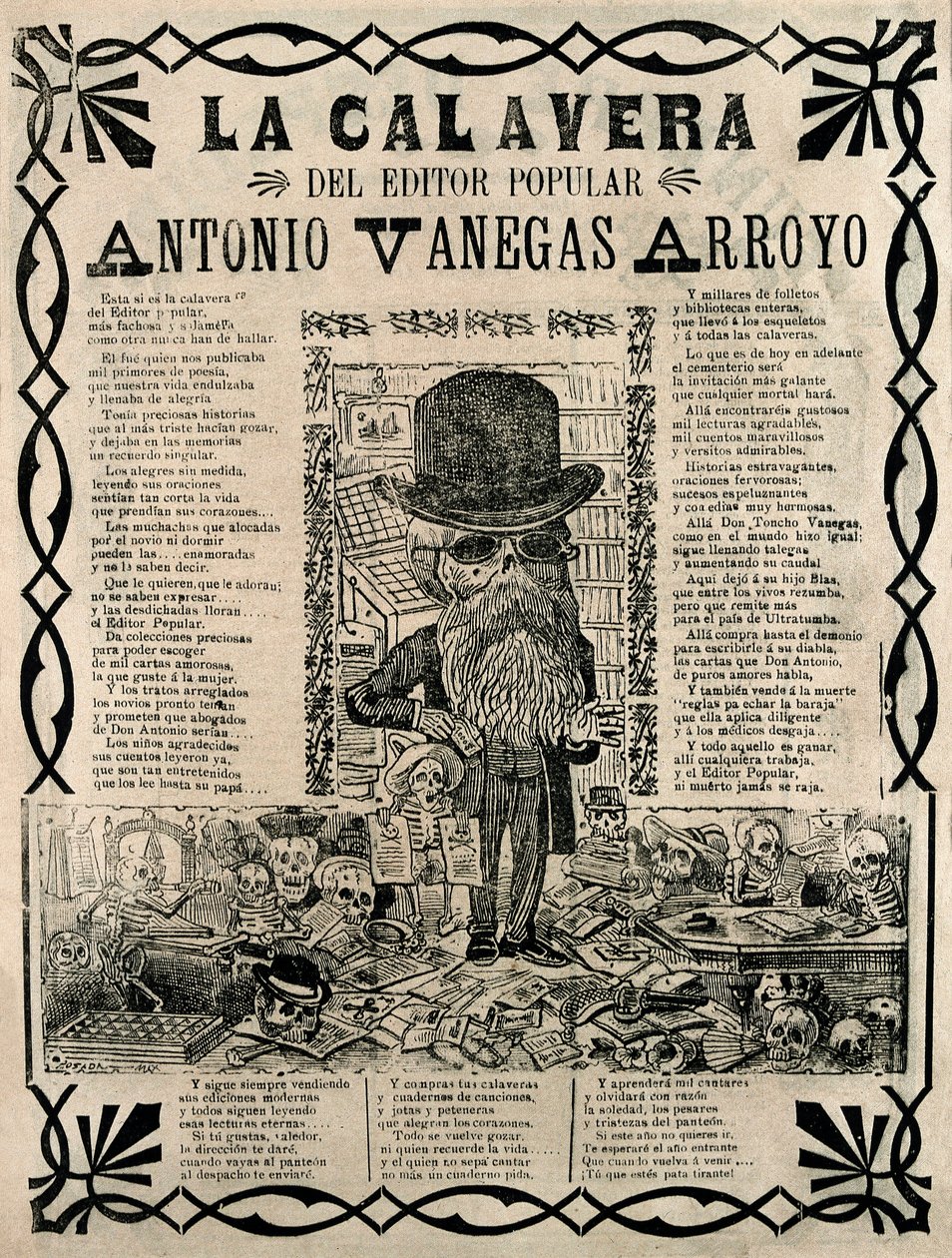Populær gravering av Jose Guadalupe Posada av José Guadalupe Posada