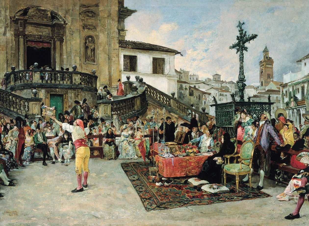 De helliges utlodning, maleri av Jose Jimenez Aranda av José Jiménez Aranda