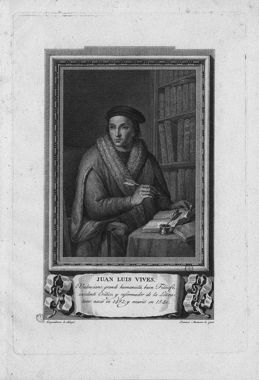 Portrett av Juan Luis Vives 1492-1540, 1791 av Jose Lopez Enguidanos
