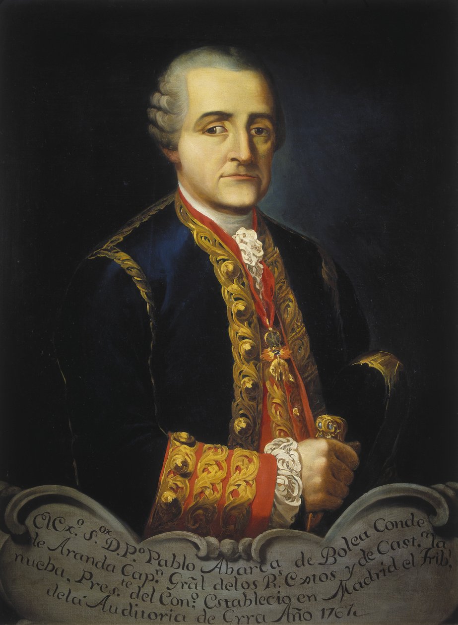 ARANDA, Pedro Pablo Abarca de Bolea, greve av (1719-1798) (maleri) av José María Galván y Candela