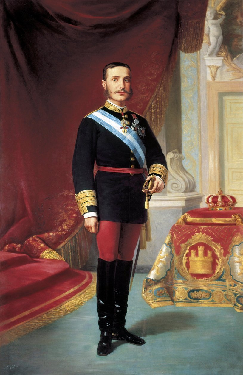 Portrett av Alfonso XII (1857-1885) av José María Galván y Candela